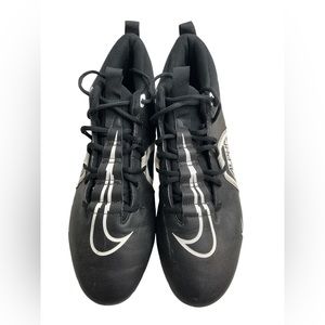 Nike Alpha Menace Varsity 3 Shoes Mens 13 Black White Football Cleats CV0586-001